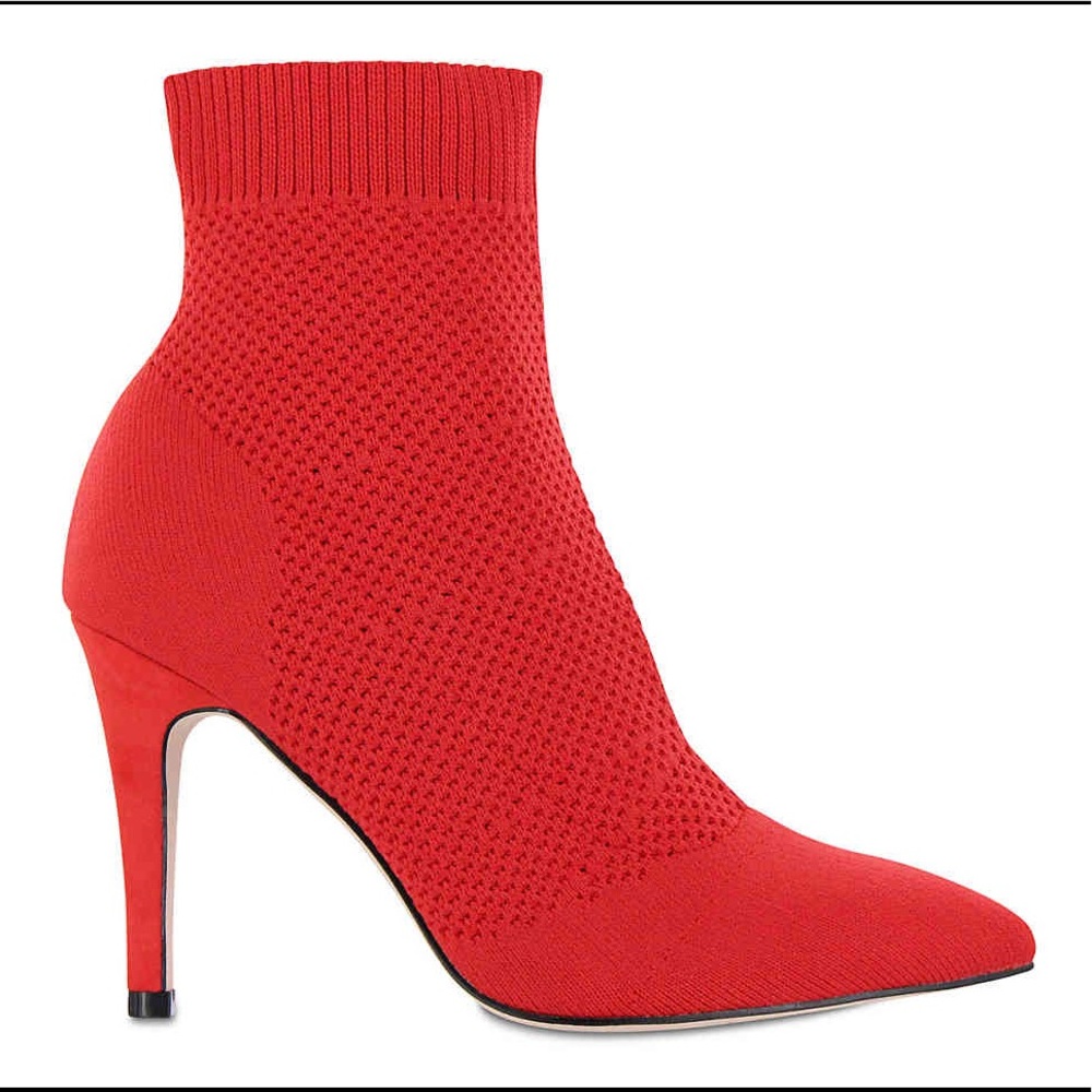 Red Sock Booties Sz10